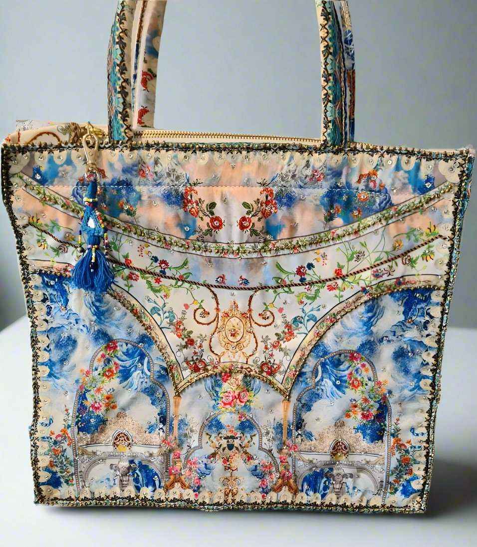 Large Embellished Tote Bag
