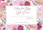 Kaftans that Bling gift card with floral border and $300 value for fashion gift