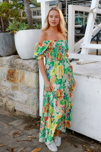  Violet Maxi Dress Kianna Green at Kaftans that Bling 