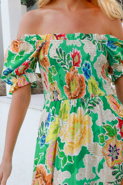  Violet Maxi Dress Kianna Green at Kaftans that Bling 