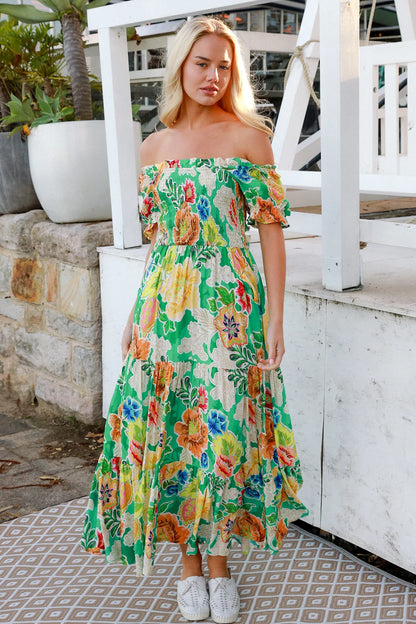  Violet Maxi Dress Kianna Green at Kaftans that Bling 