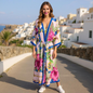 Printed Playful Kimono coverup at Kaftans that Bling&nbsp;
