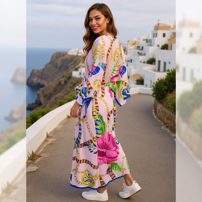Printed Playful Kimono coverup at Kaftans that Bling&nbsp;