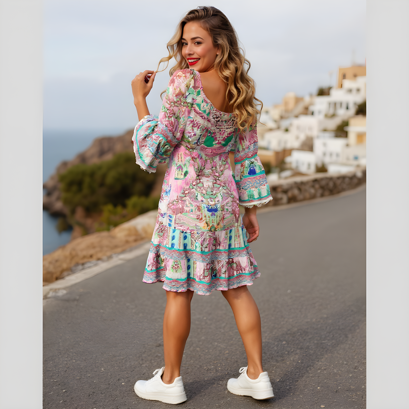 Embellished Silk Gypsy Dress Zahara at Kaftans that Bling