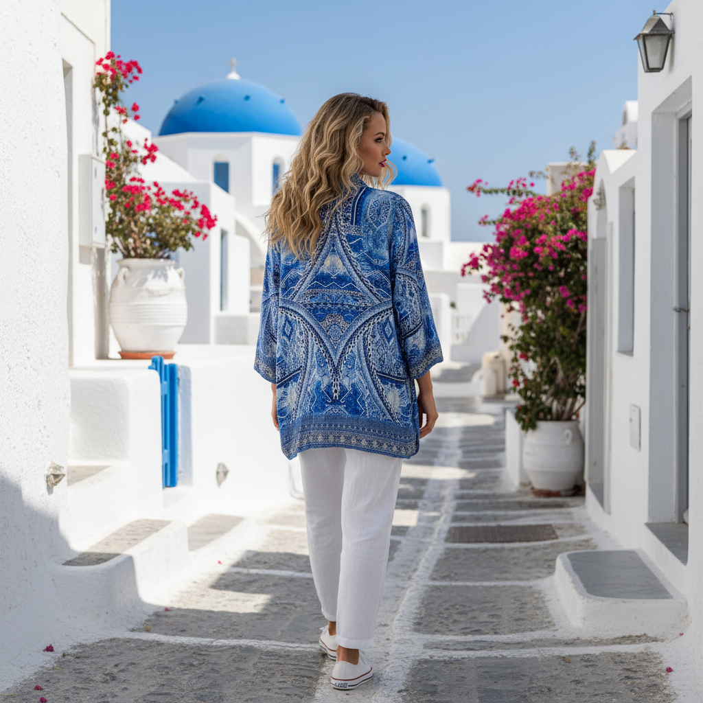 Silk Embellished Kimono jacket  Monet at Kaftans that Bling