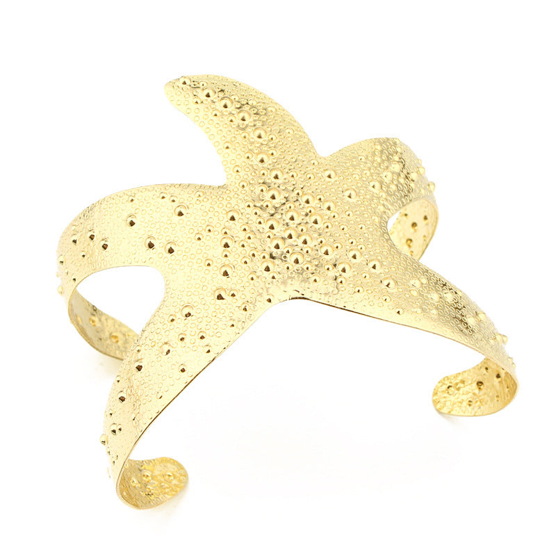Gold Plated Cuff Bracelet - Kaftans that Bling