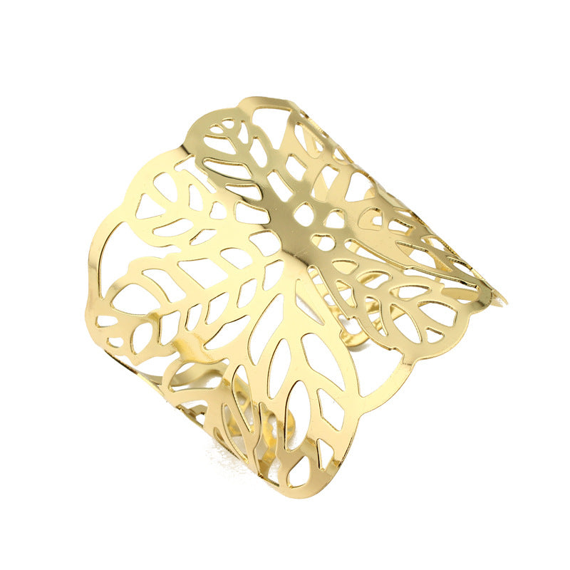 Gold Plated Cuff Bracelet - Kaftans that Bling