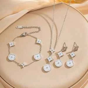 3 Piece Clove Titanium Jewellery Set