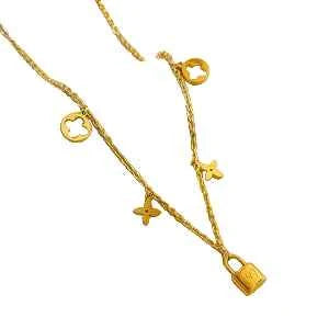 LV Padlock 24k Necklace