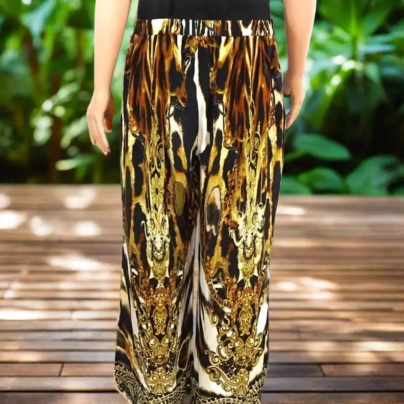 Silk palazzo pants - pardeis - Kaftans that Bling