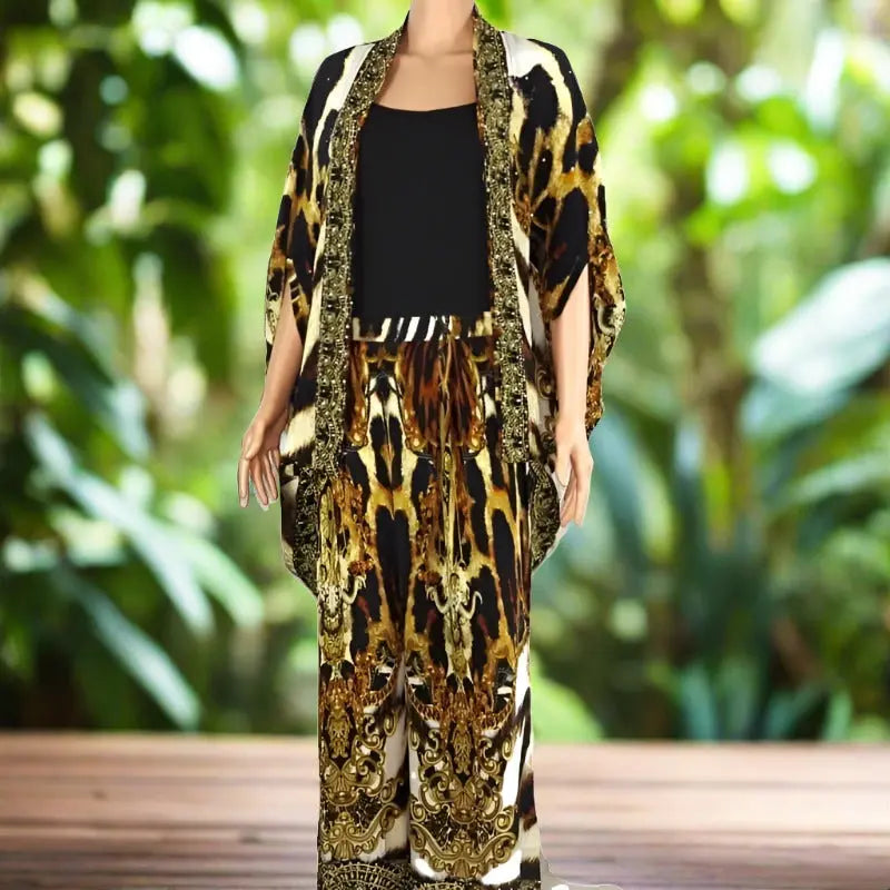 Silk palazzo pants - pardeis - Kaftans that Bling