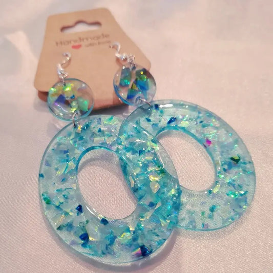 Bling Resin Handcrafted Earrings