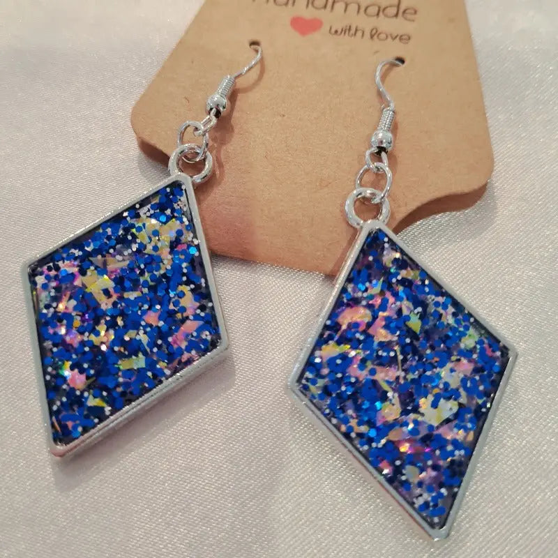 Bling Resin Handcrafted Earrings