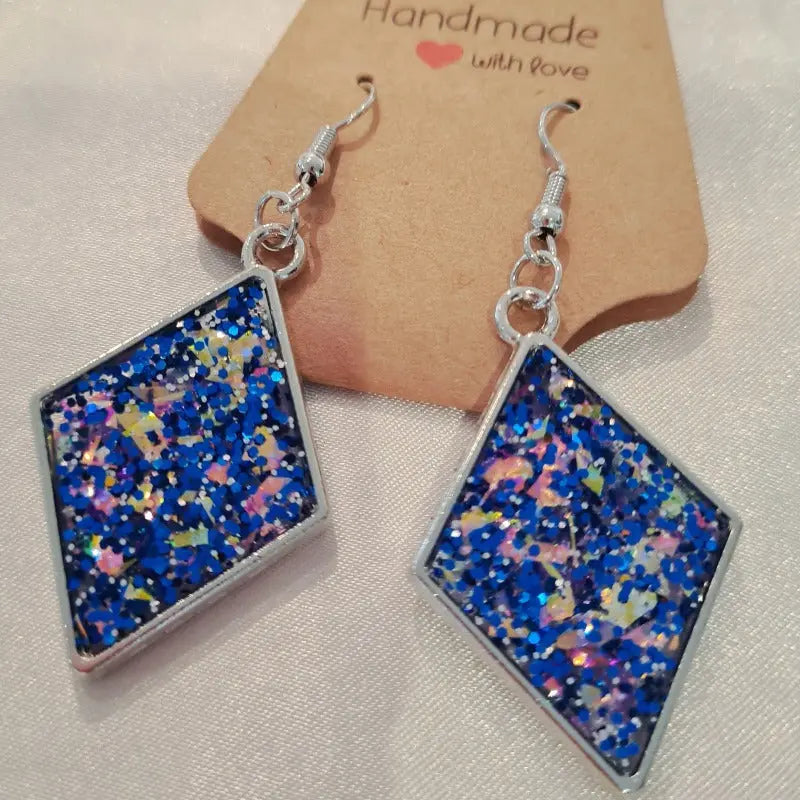 Bling Resin Handcrafted Earrings