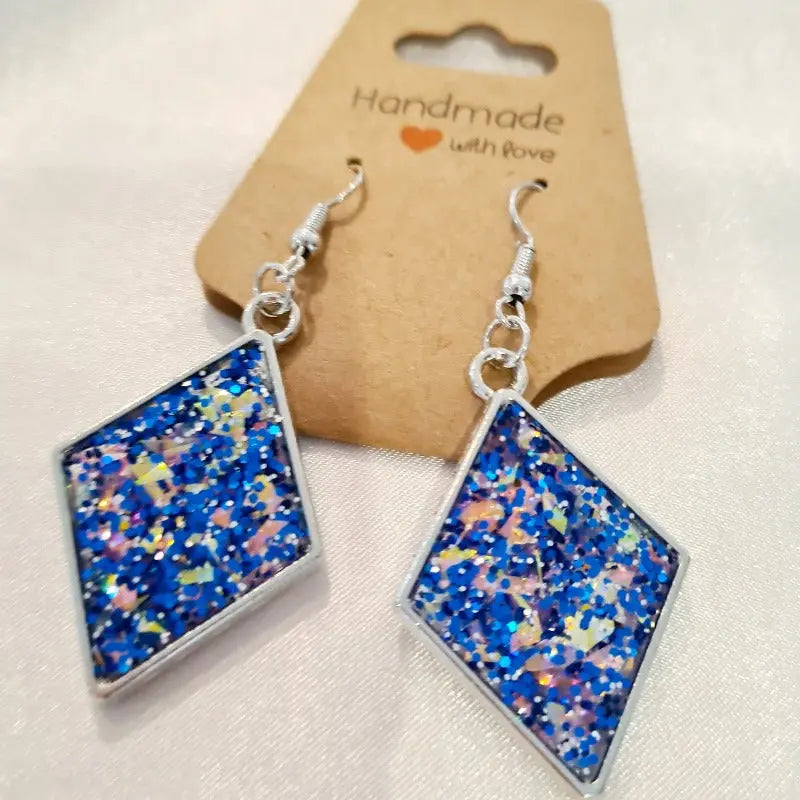 Bling Resin Handcrafted Earrings