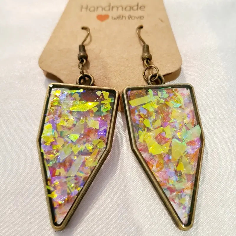 Bling Resin Handcrafted Earrings