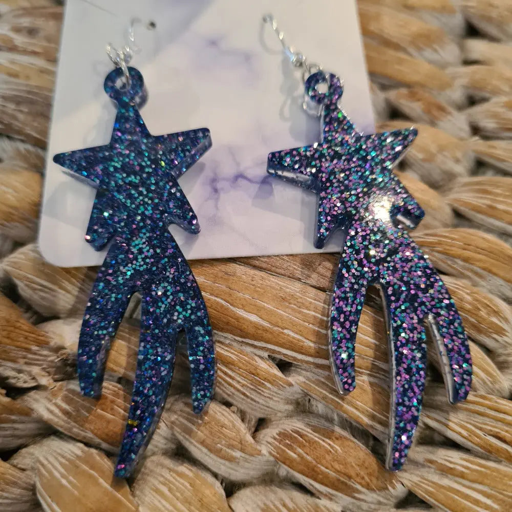 Bling Resin Handcrafted Earrings