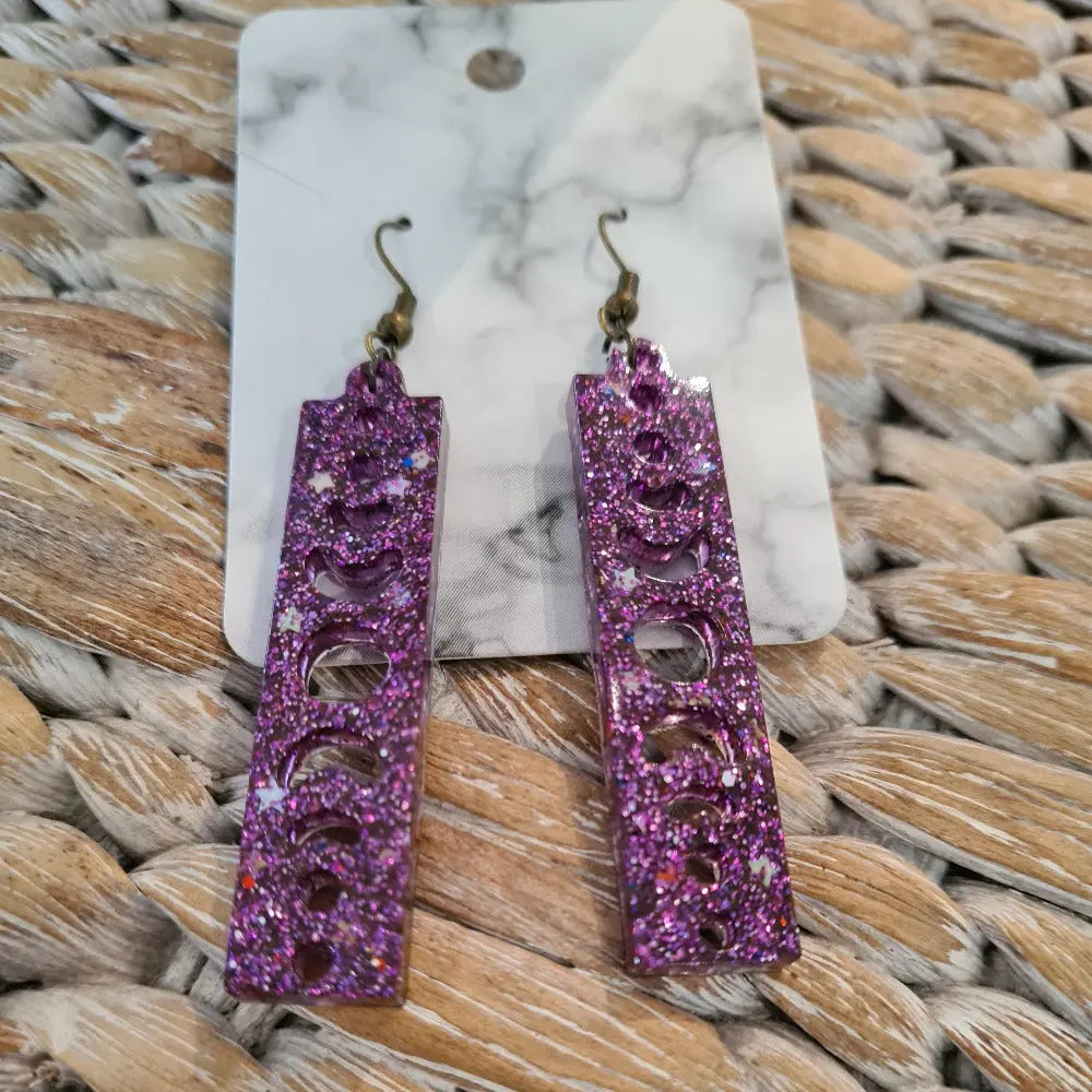 Bling Resin Handcrafted Earrings