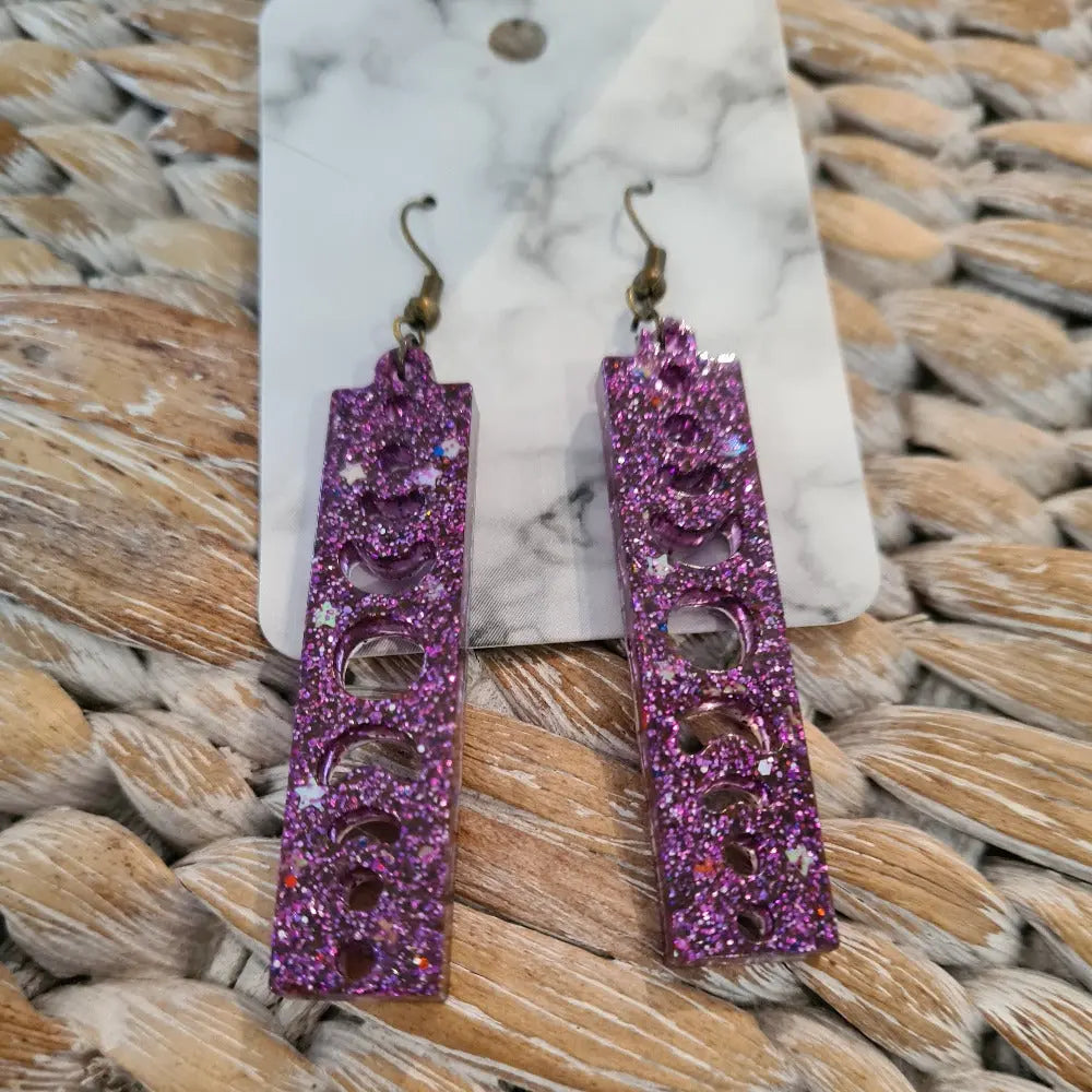 Bling Resin Handcrafted Earrings