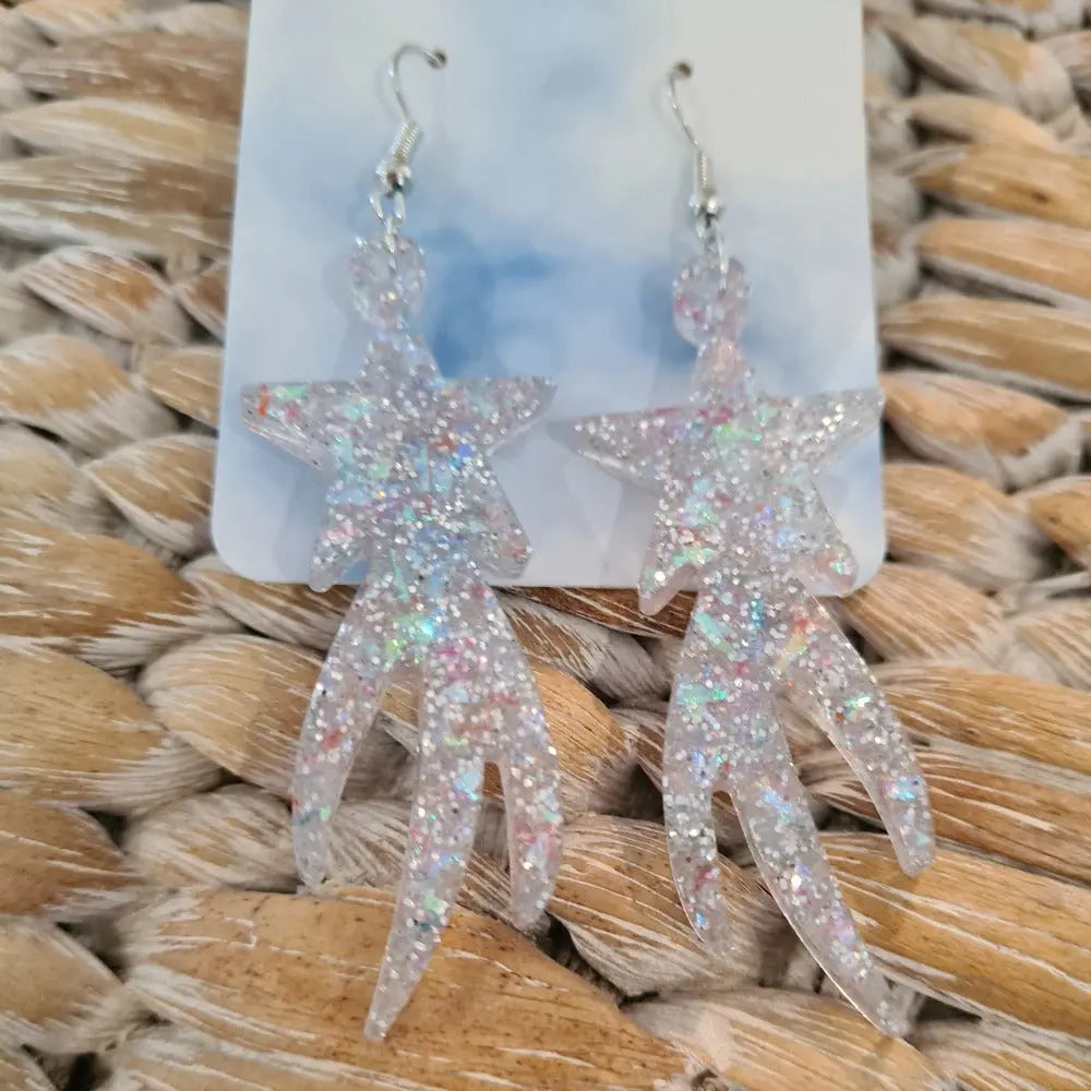 Bling Resin Handcrafted Earrings