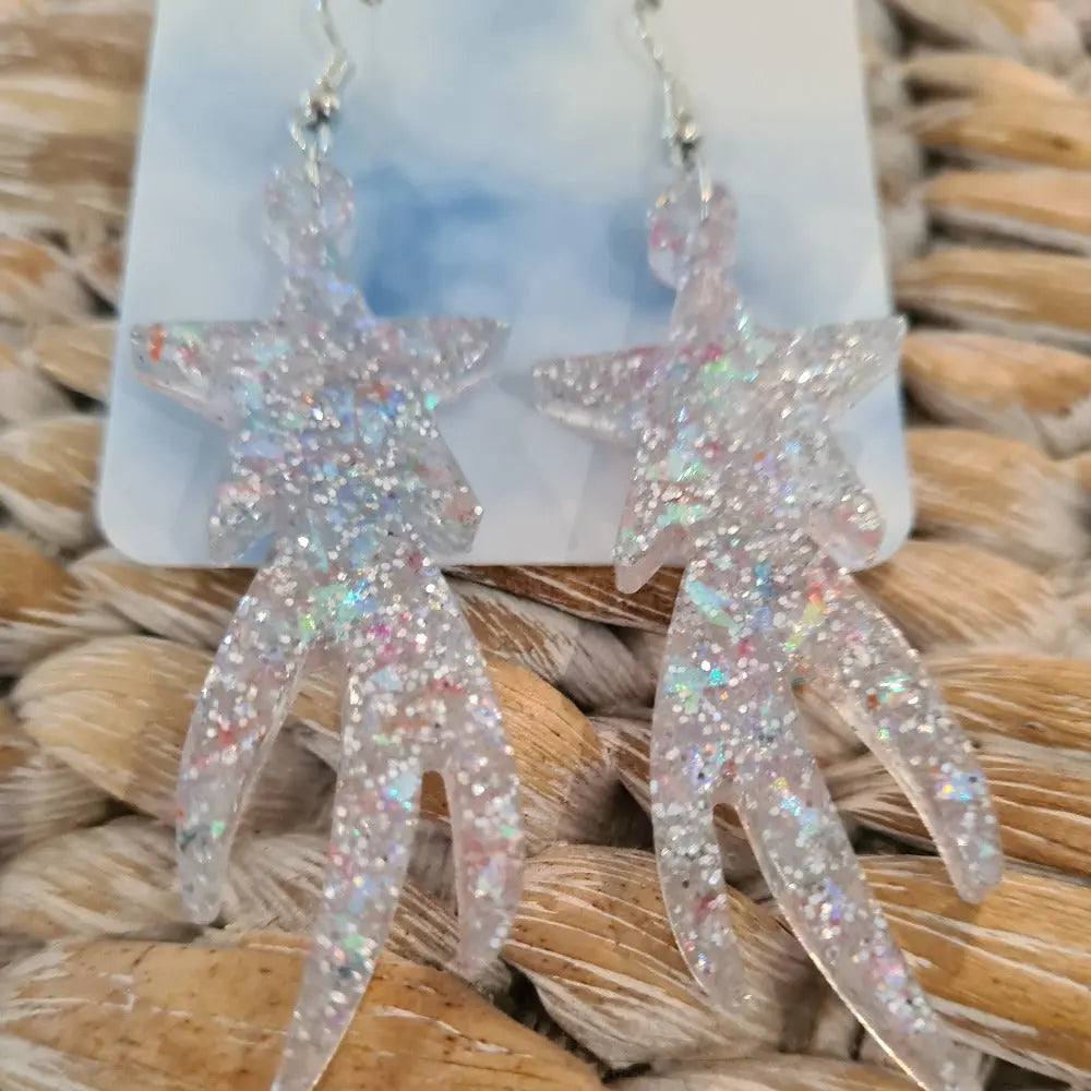 Bling Resin Handcrafted Earrings