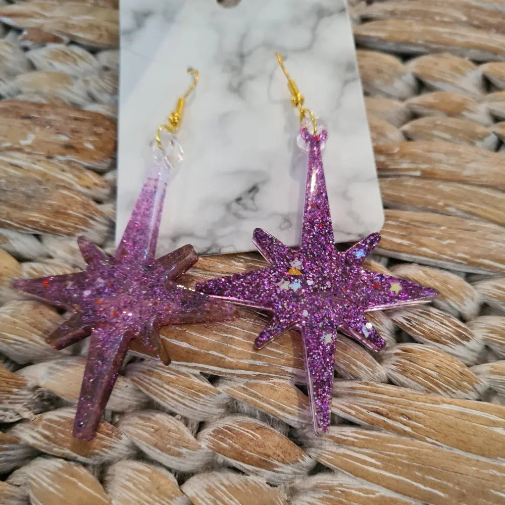 Bling Resin Handcrafted Earrings