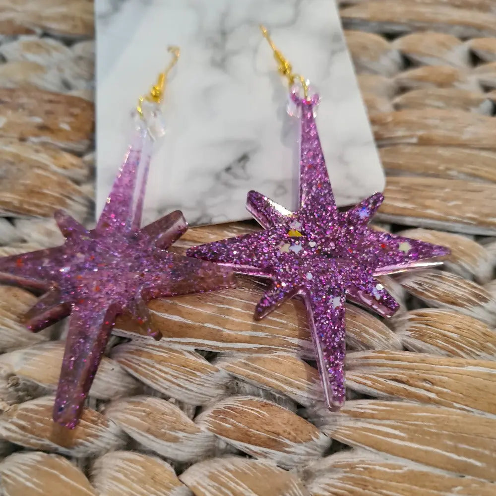 Bling Resin Handcrafted Earrings