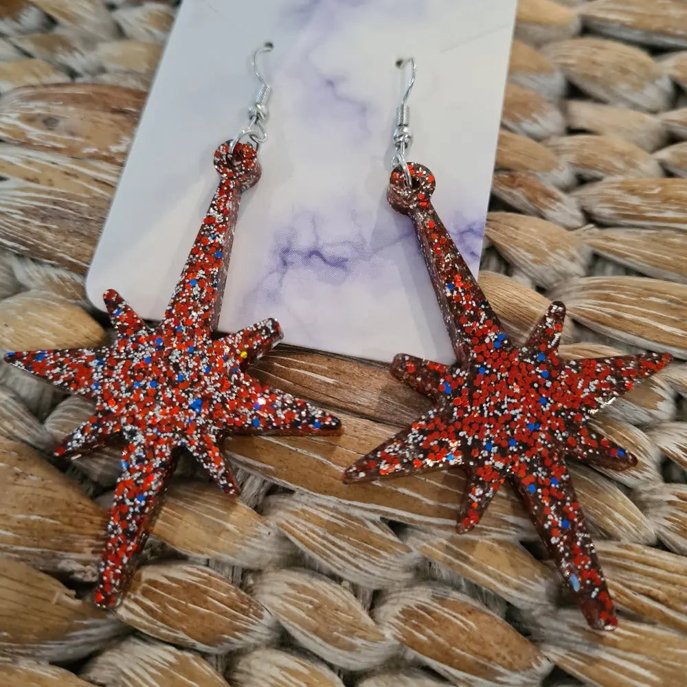 Bling Resin Handcrafted Earrings