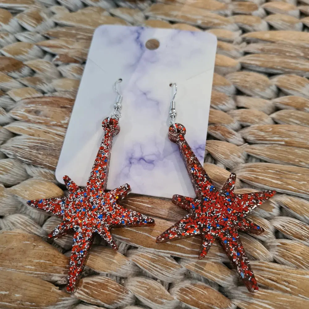 Bling Resin Handcrafted Earrings