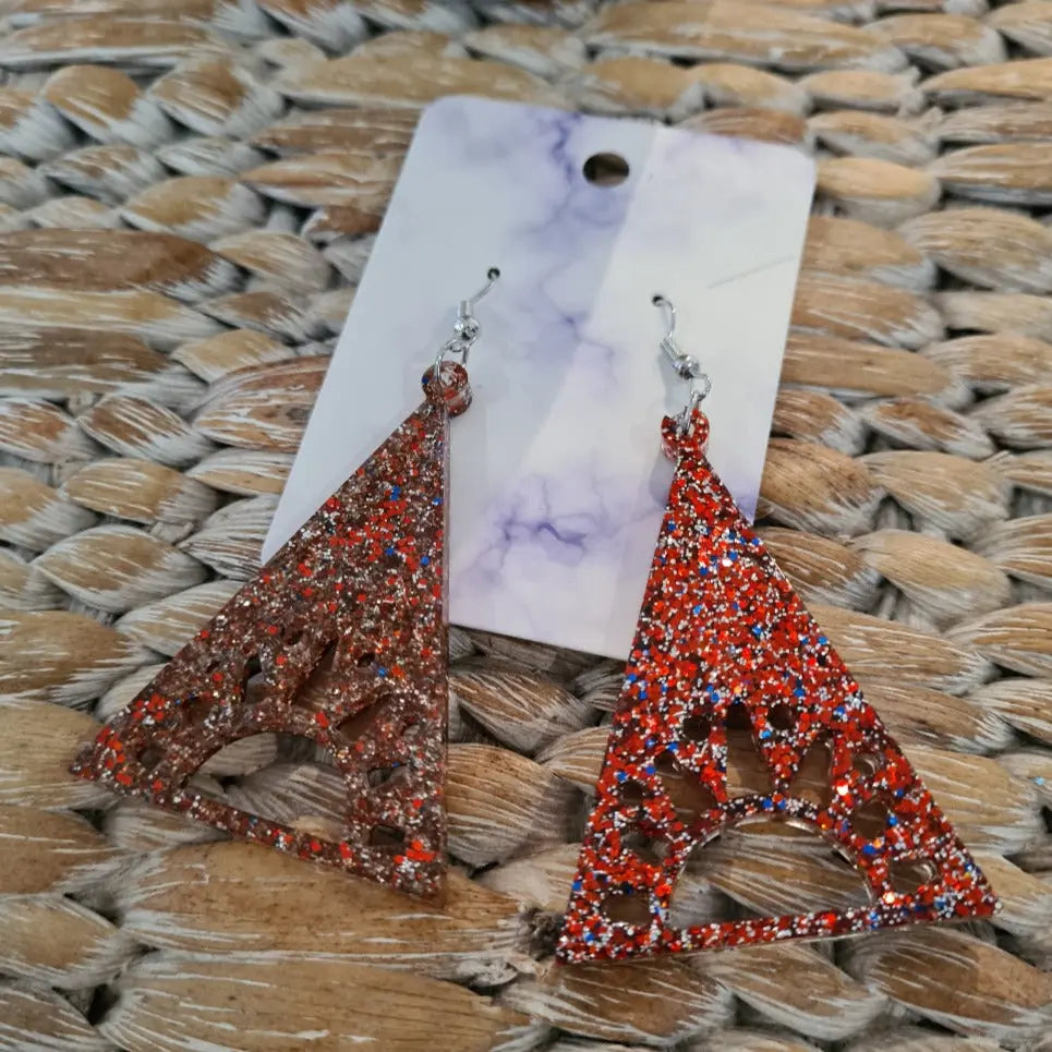 Bling Resin Handcrafted Earrings