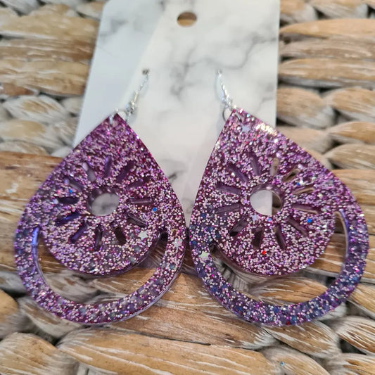 Bling Resin Handcrafted Earrings - Kaftans that Bling Resin Earrings