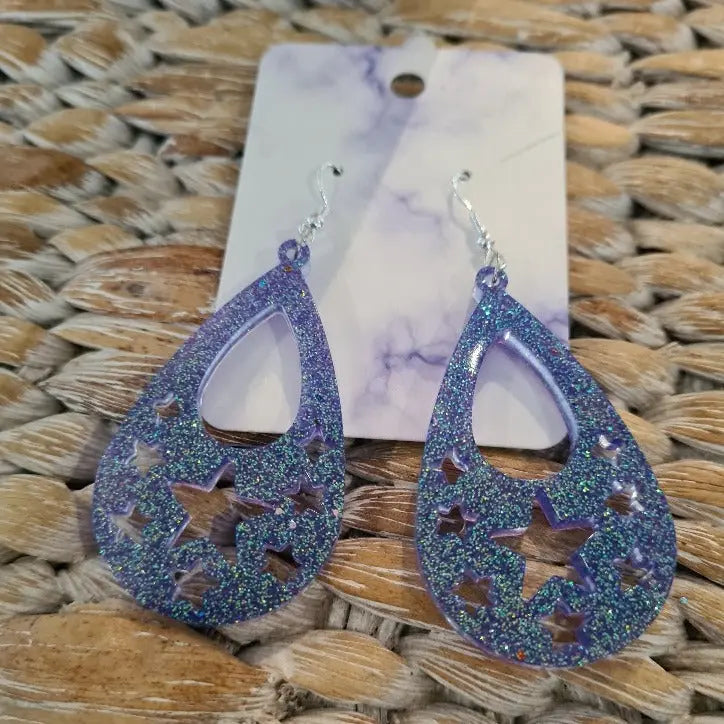 Bling Resin Handcrafted Earrings