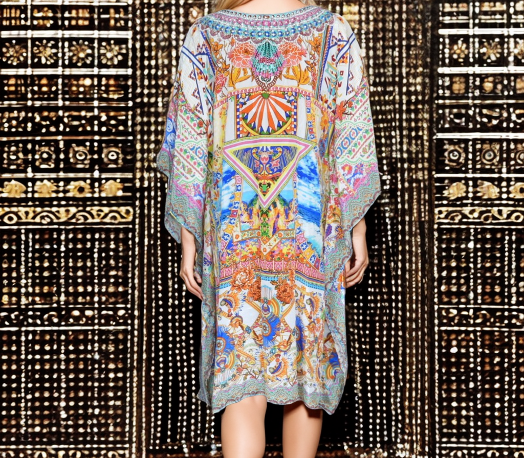 Short Embellished Kaftan -Daisy