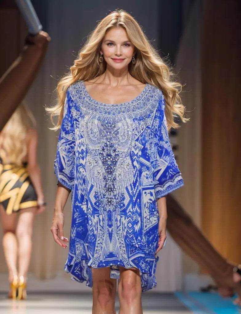 Florence Silk Kaftan Top