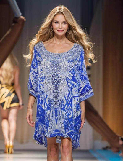 Florence Silk Kaftan Top