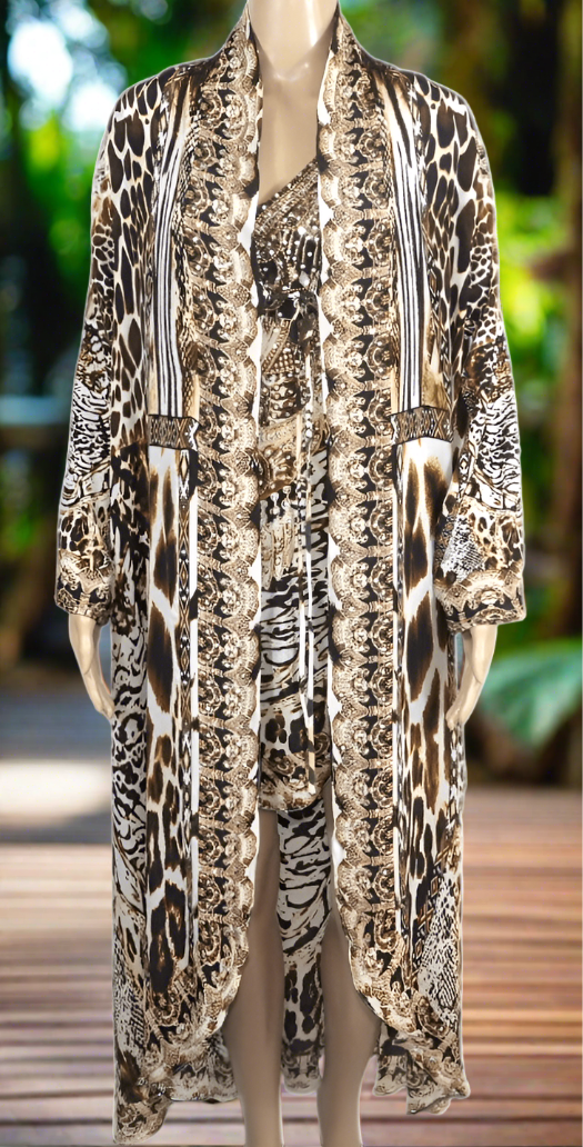 Silk Embellished Butterfly Top - Ziraffe-Fashion Spectrum - Kaftans that Bling