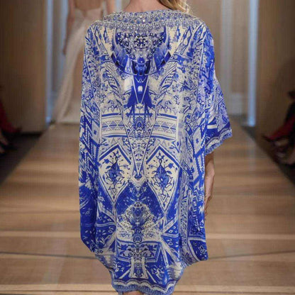 Florence Silk Kaftan Top