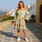 Embellished Silk Gypsy Dress Monet at Kaftans that Bling