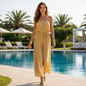 Embellished jumpsuit Gold by KTB