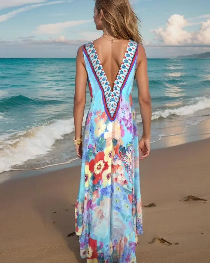 hi-low frill dress Blossom Silk Hi-lo Frill dress by Kaftans that Bling Kaftans that Bling  Kaftans that Bling