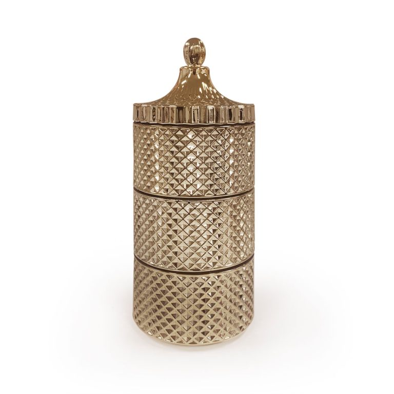 Rose Gold Tripple Stacker Soy Candle 900mls at Kaftans that Bing 