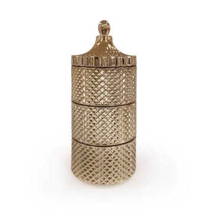 Rose Gold Tripple Stacker Soy Candle 900mls at Kaftans that Bing 