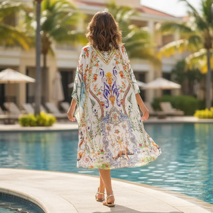 long Embellished Cape Enchanted