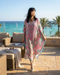 Silk Embellished long Kaftan Zahara
