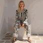 Silk Embellished Kimono Jacket- Capri
