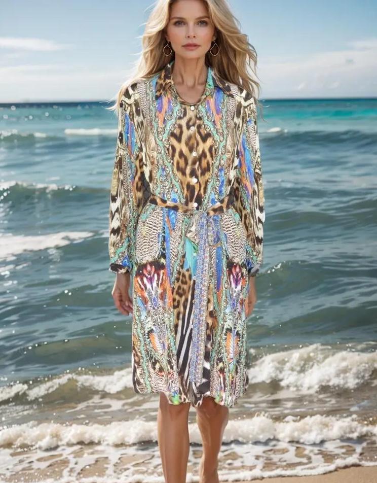 silk shirt dress Silk Shirt Dress Jungle fashion spectrum  Kaftans that Bling