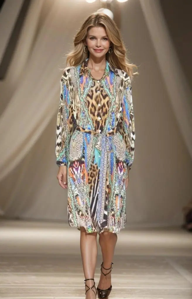 silk shirt dress Silk Shirt Dress Jungle fashion spectrum  Kaftans that Bling