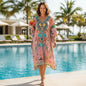 Short Embellished Kaftan Enchanted Pink