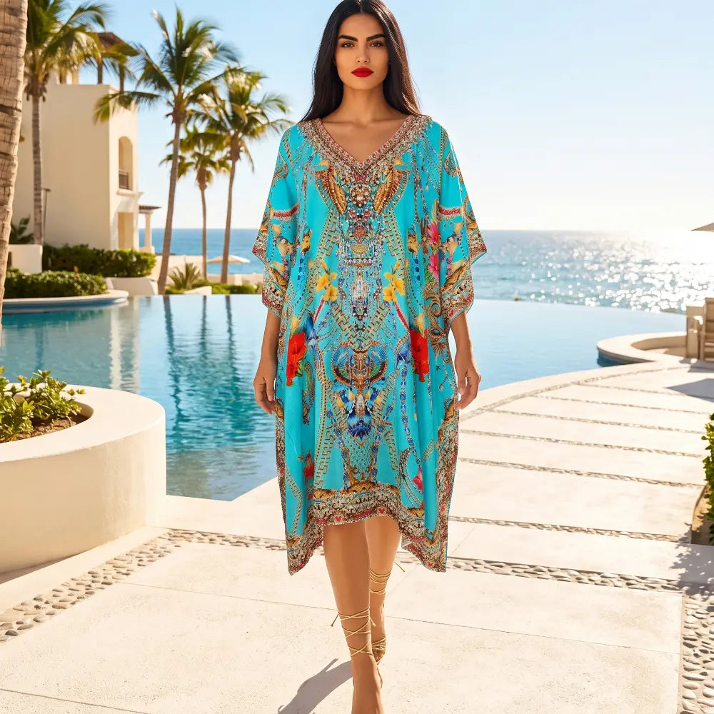Short Embellished Kaftan Gardena