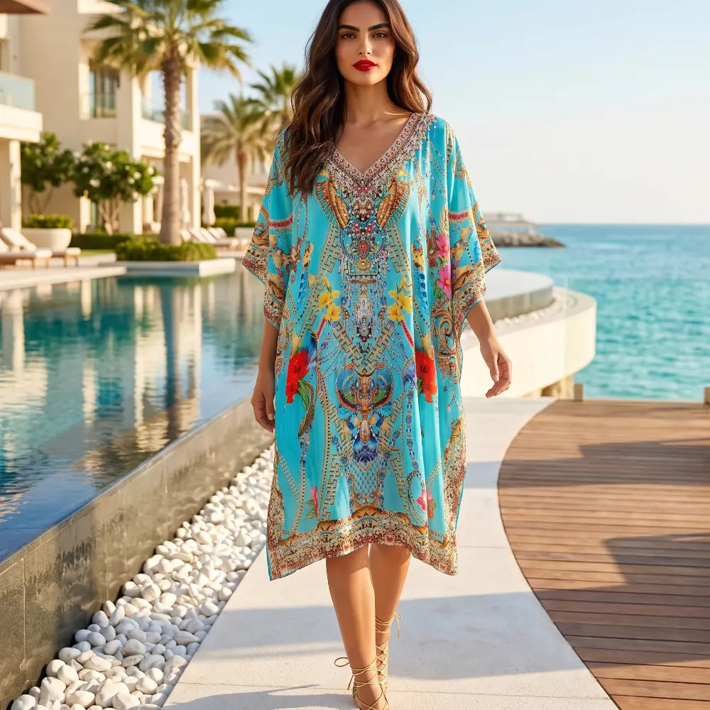 Short Embellished Kaftan Gardena